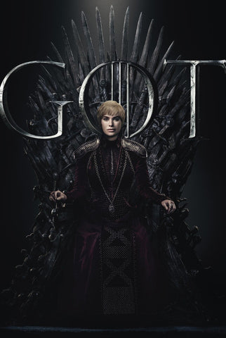Cersie Lannister- Iron Throne - Art From Game Of Thrones - Life Size Posters