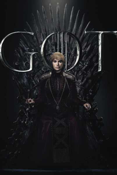Cersie Lannister- Iron Throne - Art From Game Of Thrones - Canvas Prints