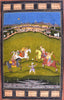 Indian Miniature Paintings - Rajput painting - Chand Bibi Playing Polo - Life Size Posters
