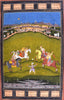 Indian Miniature Paintings - Rajput painting - Chand Bibi Playing Polo - Large Art Prints