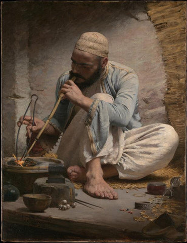 The Arab Jeweler - Life Size Posters by Charles Sprague Pearce