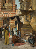A Souk In Cairo, 1887 - Charles Wilda - Canvas Prints