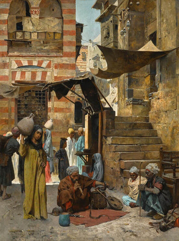 A Souk In Cairo, 1887 - Charles Wilda by Charles Wilda