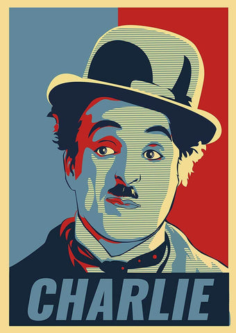Charlie Chaplin - Pop Art by Jerry