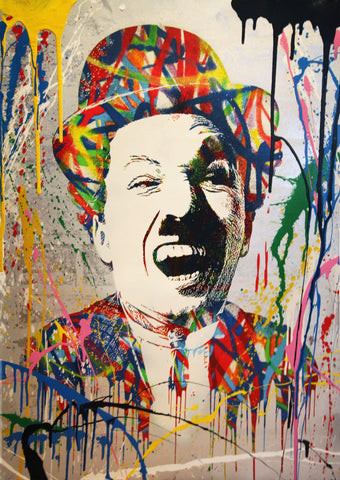 Charlie Chaplin Pop Art Poster - Life Size Posters by Tim