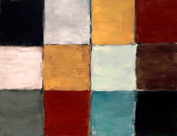 Checkers - Contemporary Abstract Art - Canvas Prints