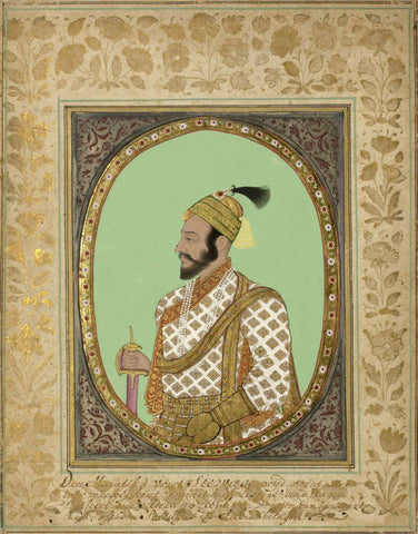 Chhatrapati Shivaji Raje Bhosale - Portrait In Rijks Museum - Framed Prints by Shudraka Nayar