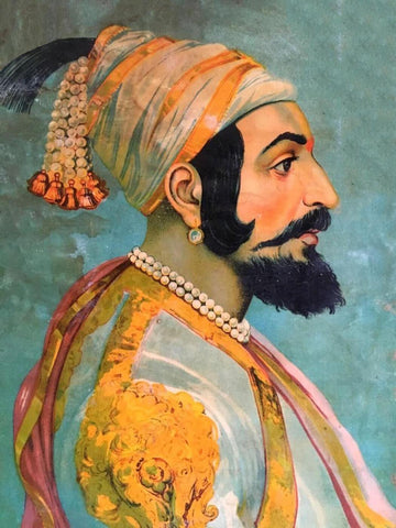 Chhatrapati Shivaji Raje Bhosale - Portrait Painting - Framed Prints by Shudraka Nayar