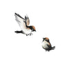 Chickadee Sparrows - Ink Painting - Bird Wildlife Art Print Poster - Posters