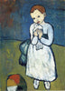 Child with Dove - Canvas Prints