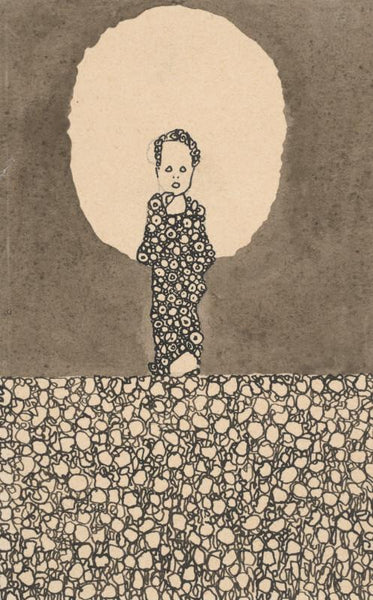Egon Schiele - Kind mit Halo auf einer blumigen Wiese (Child With Halo On A Flowery Meadow) - Posters