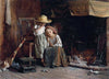 Childish Sorrows - Gaetano Chierici - 19th Century European Domestic Interiors Painting - Art Prints