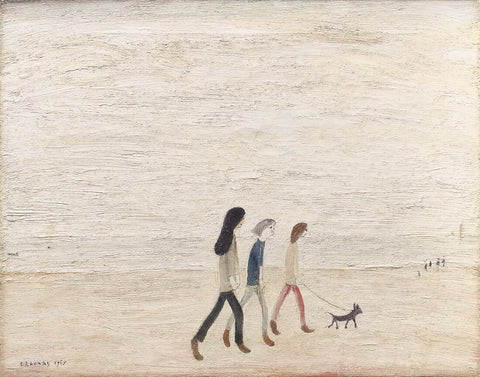 Children On The Beach by L S Lowry