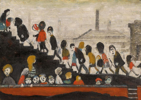 Children Walking Up Steps - Laurence Stephen Lowry RA - Framed Prints