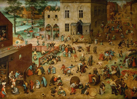 Childrens Games - Large Art Prints by Pieter Bruegel the Elder