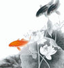 Chinese Ink Art - Fish Pond - Triptych - Art Panels