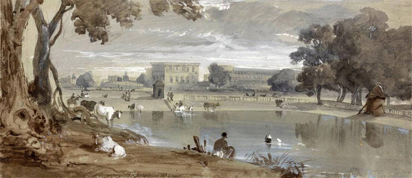 Choringhee Calcutta- Charles D'Oyly - Vintage Orientalist Paintings of India - Art Prints