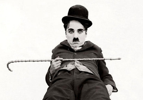 Charlie Chaplin - Skating Fall - Art Prints by Jerry