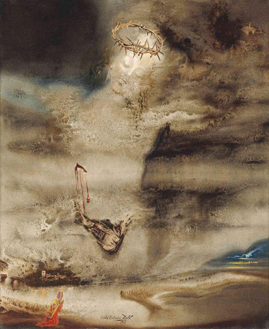 Christ Of  Valles (Cristo Del Valles) - Salvador Dali - Surrealist Painting by Salvador Dali
