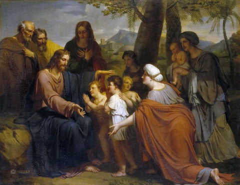 Christ Blessing The Children - Framed Prints