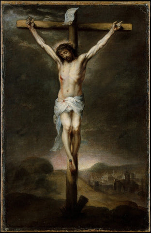 Christ On The Cross - Bartolome Esteban Murillo by Bartolome Esteban Murillo