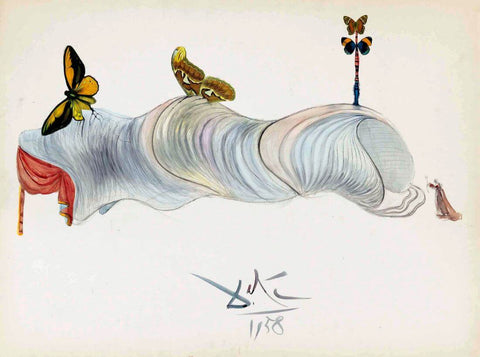 Chrysalis (Crisalida) - Salvador Dali - Surrealist Painting by Salvador Dali