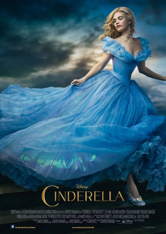 Cinderella - Live Action 2015 - Hollywood English Movie Poster - Large Art Prints by Hollywood Movie