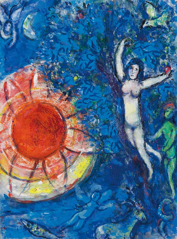 Circle Of Creation (Autour De La Creation)  - Marc Chagall - Surrealist Painting by Marc Chagall