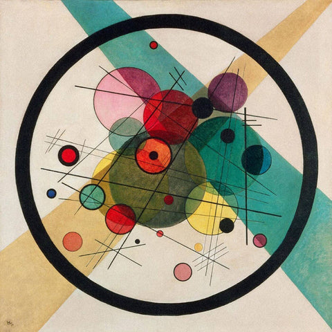 Circles In A Circle - Wassily Kandinsky - Framed Prints
