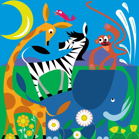 Circus in the Zoo - Posters by Hamid Raza