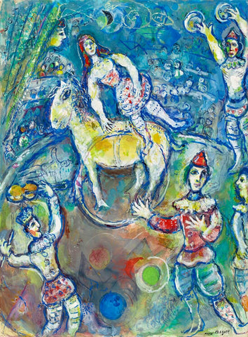 Circus (Au Cirque) - Marc Chagall - Modernism Painting by Marc Chagall