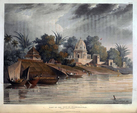 City Of Murshidabad, Bengal  - William Hodges - Vintage Orientalist Art Painting of India - Posters
