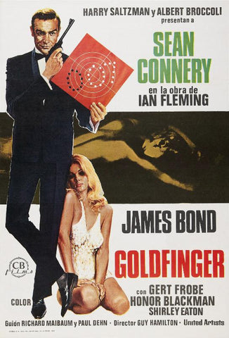 Classic Movie Art Poster - Gold Finger - Tallenge Hollywood James Bond Poster Collection - Life Size Posters by Tallenge Store