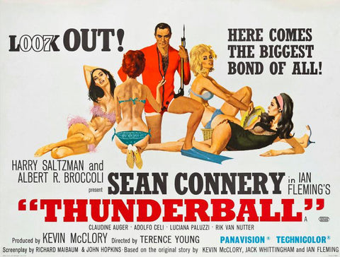 Classic Movie Art Poster - Thunderball - Tallenge Hollywood James Bond Poster Collection - Life Size Posters by Tallenge Store