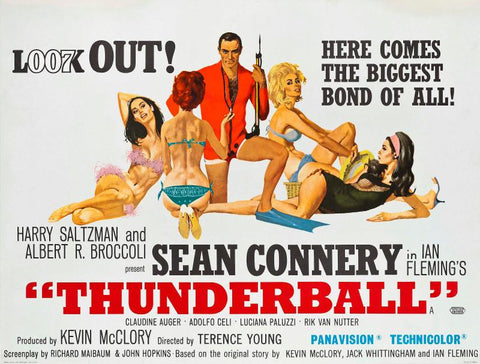 Classic Movie Art Poster - Thunderball - Tallenge Hollywood James Bond Poster Collection - Large Art Prints