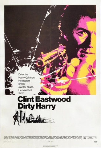 Classic Movie Poster - Dirty Harry - Clint Eastwood - Tallenge Hollywood Poster Collection - Framed Prints by Tallenge Store