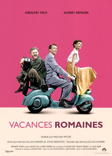 Classic Movie Poster Art - Roman Holiday - Vacances Romaines - Tallenge Hollywood Poster Collection - Canvas Prints