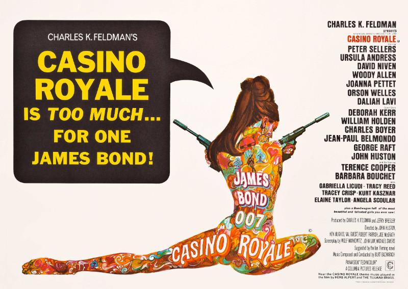Classic Movie Poster Robert McGinnis Art Casino Royale Tallenge Hollywood James Bond Poster Collection Canvas Prints