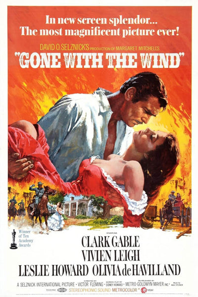 Gone With The Wind  - Hollywood Movie Poster - Canvas Prints