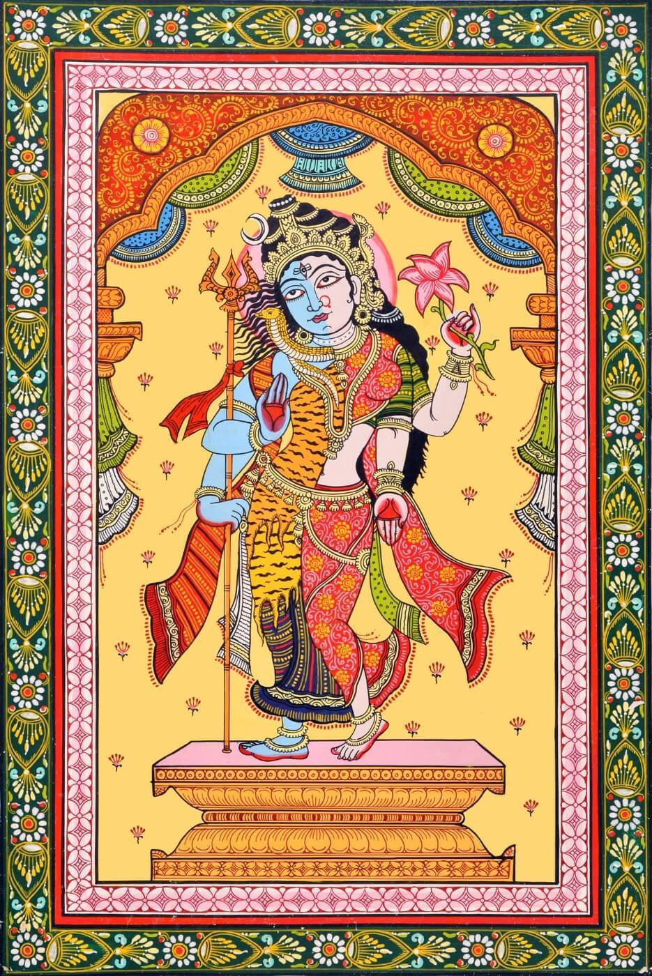pittura di shiva shakti