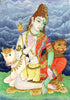 Classical Indian Painting - Shiva as Ardhanarishwara - Shiva Shakti - Posters