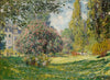 The Parc Monceau (Landscape) - Canvas Prints