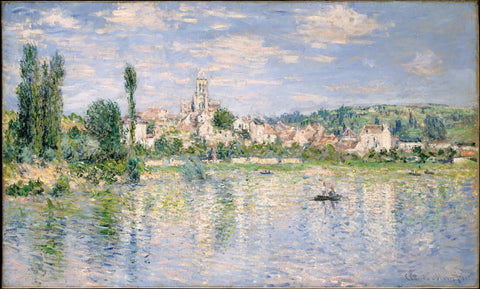Vetheuil In Summer (Vétheuil en été) – Claude Monet Painting – Impressionist Art by Claude Monet 