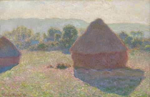 Claude Monet - Haystacks (Midday) - Framed Prints