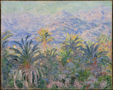 Palm Trees At Bordighera - Posters by Claude Monet