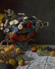 Still Life With Flowers And Fruit - Canvas Prints