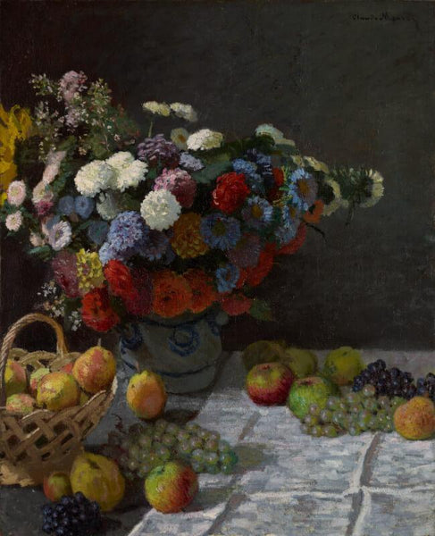 Still Life With Flowers And Fruit - Large Art Prints