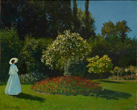 Lady in the Garden - Art Prints