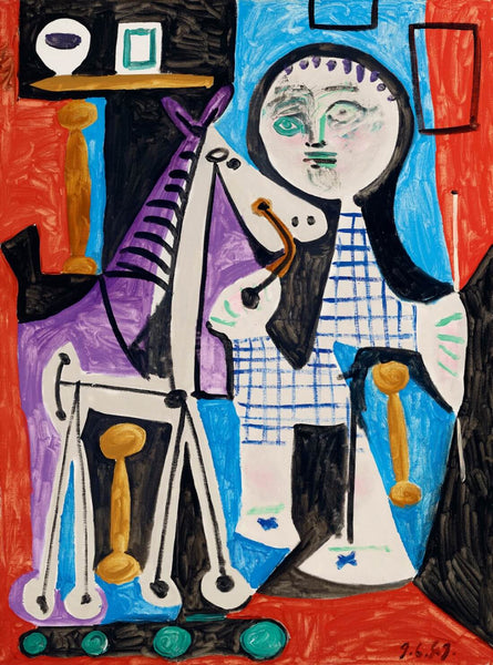 Claude is Two Years Old (Claude A Deux Ans)  – Pablo Picasso Painting - Canvas Prints