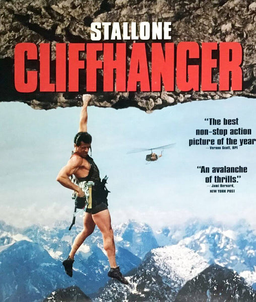 Cliffhanger - Sylvester Stallone - Hollywood Action Movie Art Poster - Posters